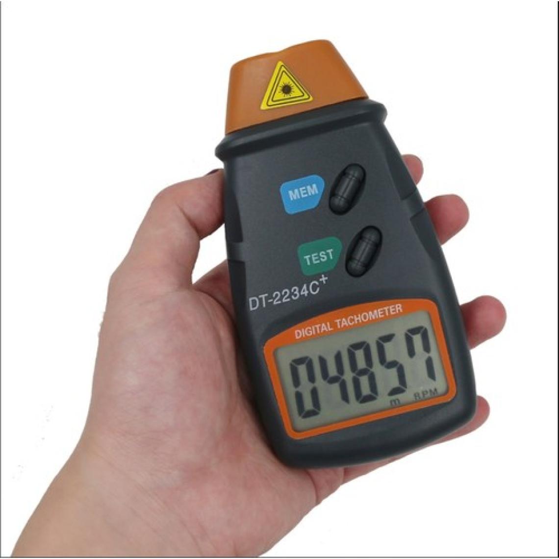 DT-2234C Dijital Lazer Takometre Hız Göstergeli Devir Ölçer Temassız Rpm Ölçer