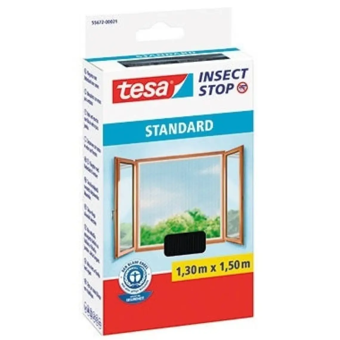 Tesa Sineklik Standart Çırt Bantlı Siyah Cam İçin