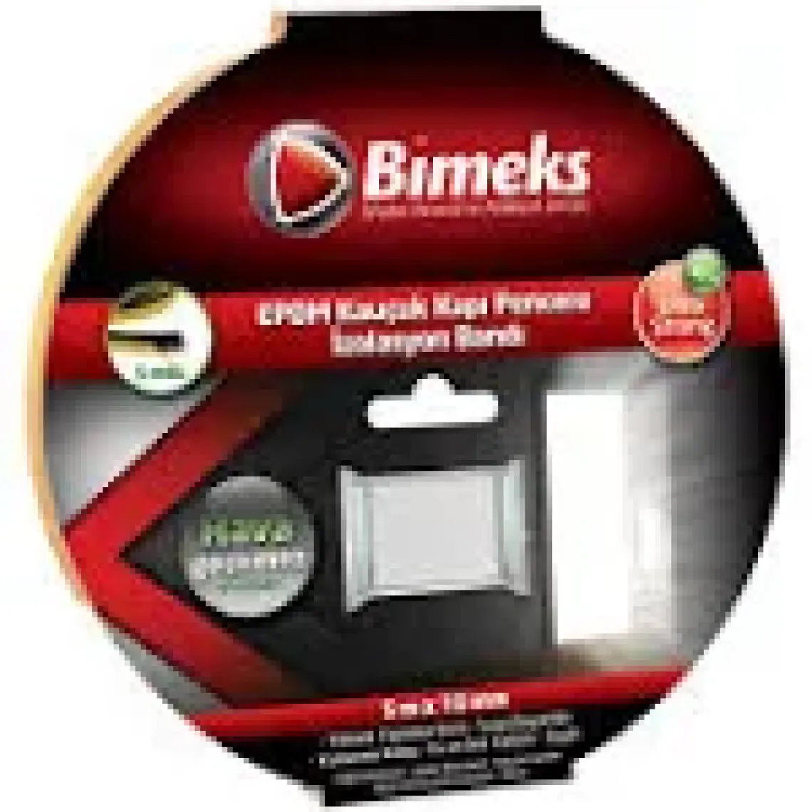 Bimeks Epdm Kauçuk Kapı Pencere Bandı 5Mmx10Mmx5Mt Siyah