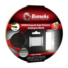 Bimeks Epdm Kauçuk Kapı Pencere Bandı 7Mmx15Mmx5Mt Siyah
