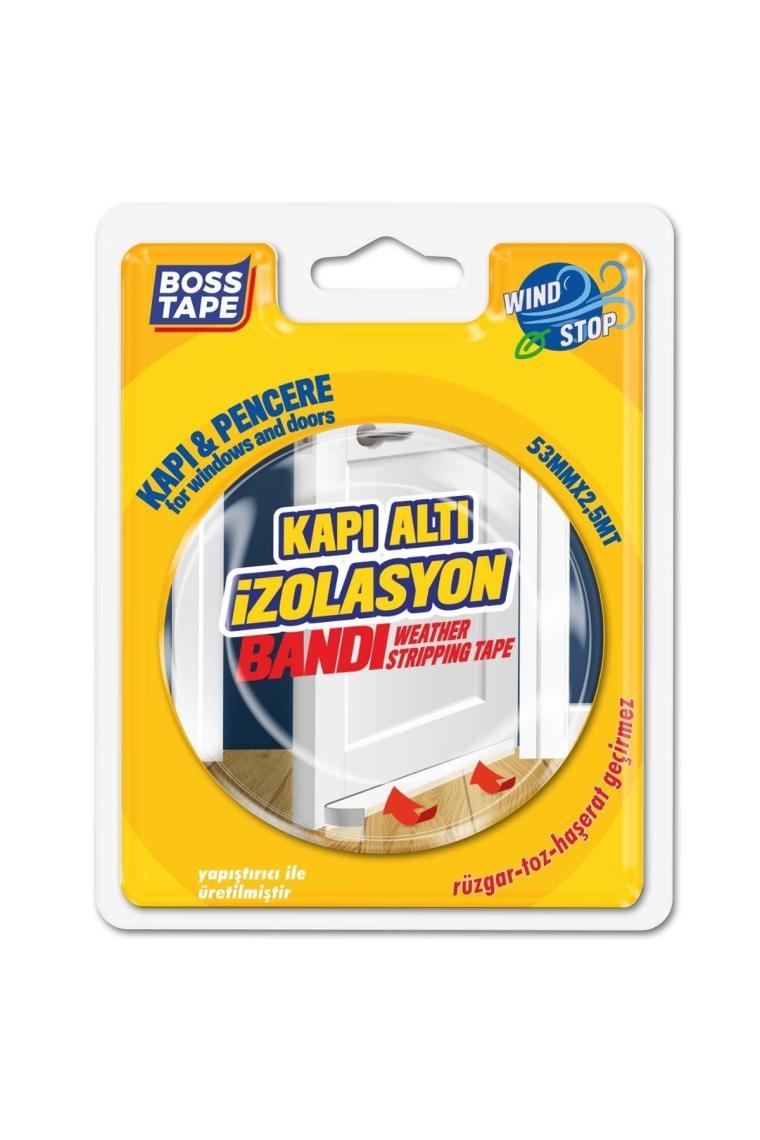 Şeffaf Kapı Altı Rüzgar Toz Soğuk Önleyici En:53mm Boy:2,5mt