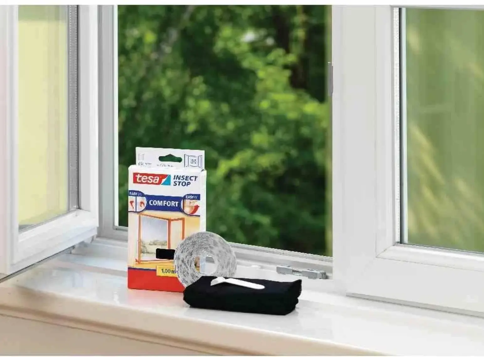 Tesa Sineklik Comfort Çırt Bantlı Yedek Rulo Beyaz