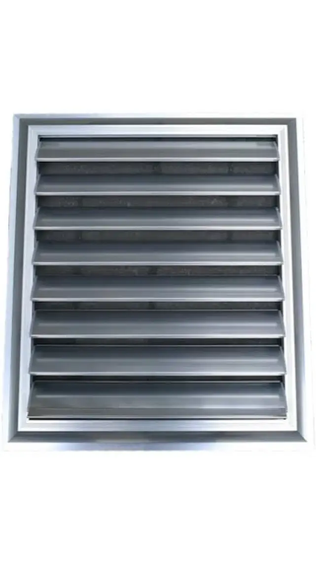 Temmenfez - 40X45 - Banyo Havalandırma Alüminyum Parlak Krom Menfez, Panjur