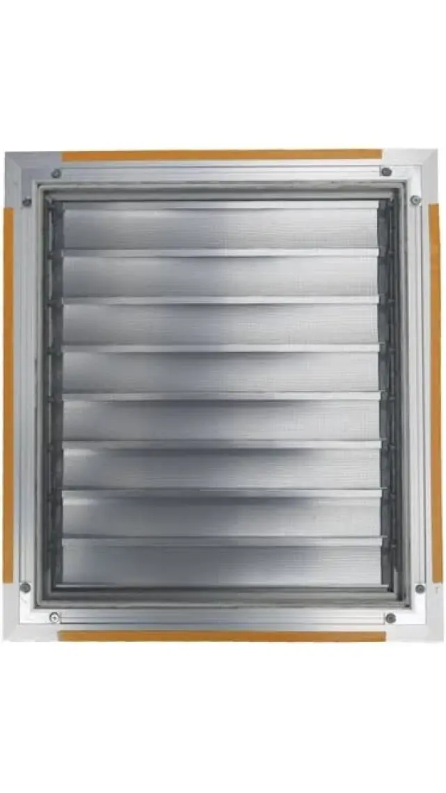 Temmenfez - 40X45 - Banyo Havalandırma Alüminyum Parlak Krom Menfez, Panjur