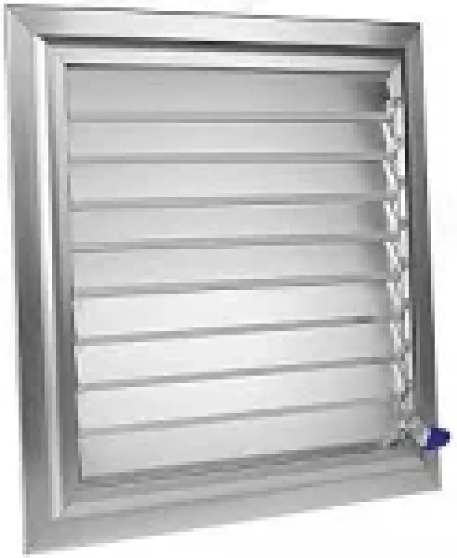 Temmenfez - 40X45 - Banyo Havalandırma Alüminyum Parlak Krom Menfez, Panjur