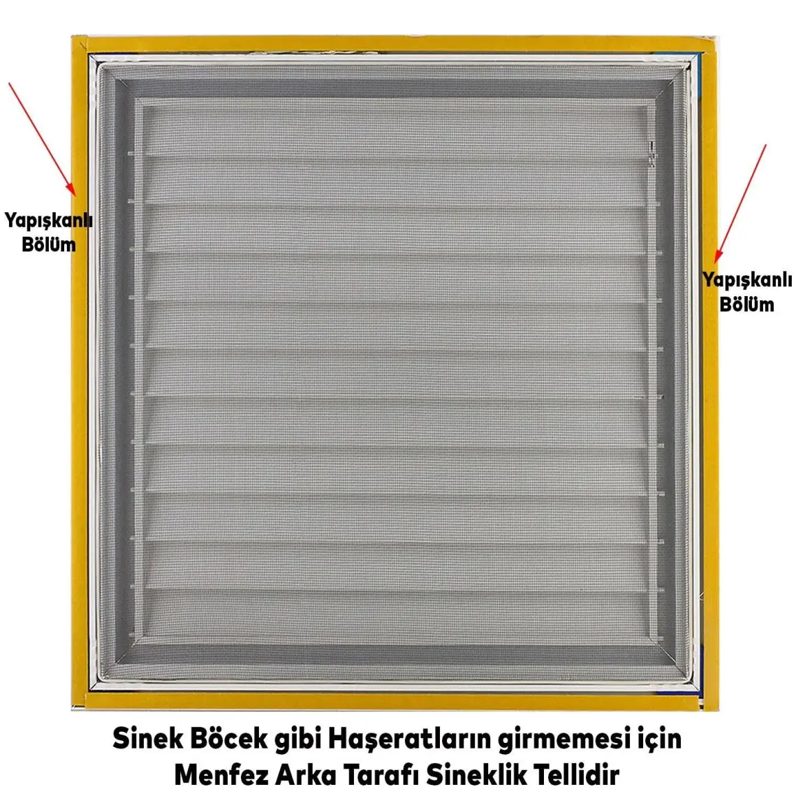 Temmenfez - 40X45 - Banyo Havalandırma Alüminyum Parlak Krom Menfez, Panjur