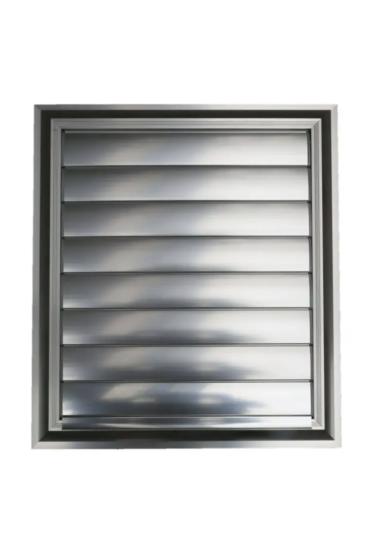 Temmenfez - 25X27 - Banyo Havalandırma Alüminyum Parlak Krom Menfez, Panjur