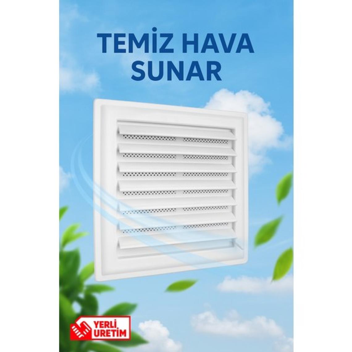 Gama Bayo Cam Havalandırma Menfezi 28 x 28 cm