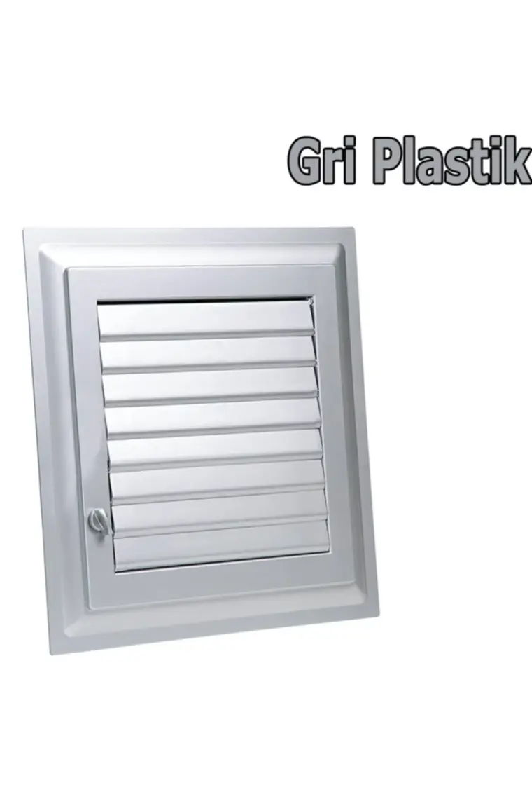 Process Banyo WC Havalandırma Menfez Panjur Gri Plastik 40 x 40 cm