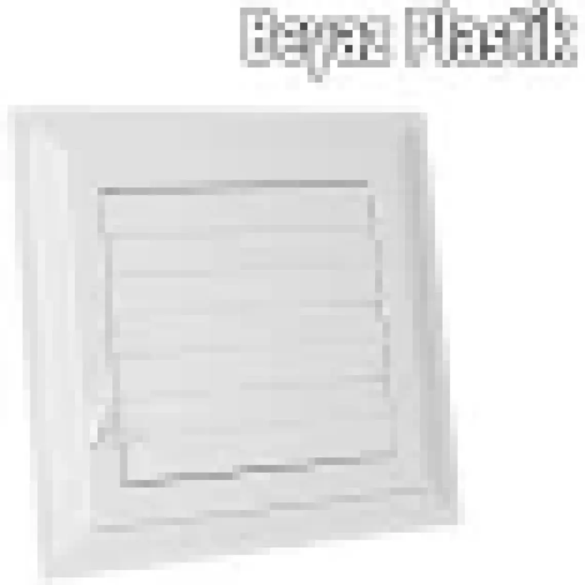 Process Banyo WC Havalandırma Menfez Panjur Gri Plastik 40 x 40 cm