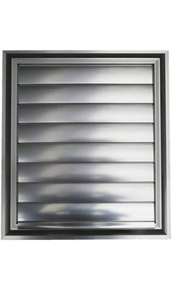 Temmenfez - 40X50 - Banyo Havalandırma Alüminyum Parlak Krom Menfez, Panjur