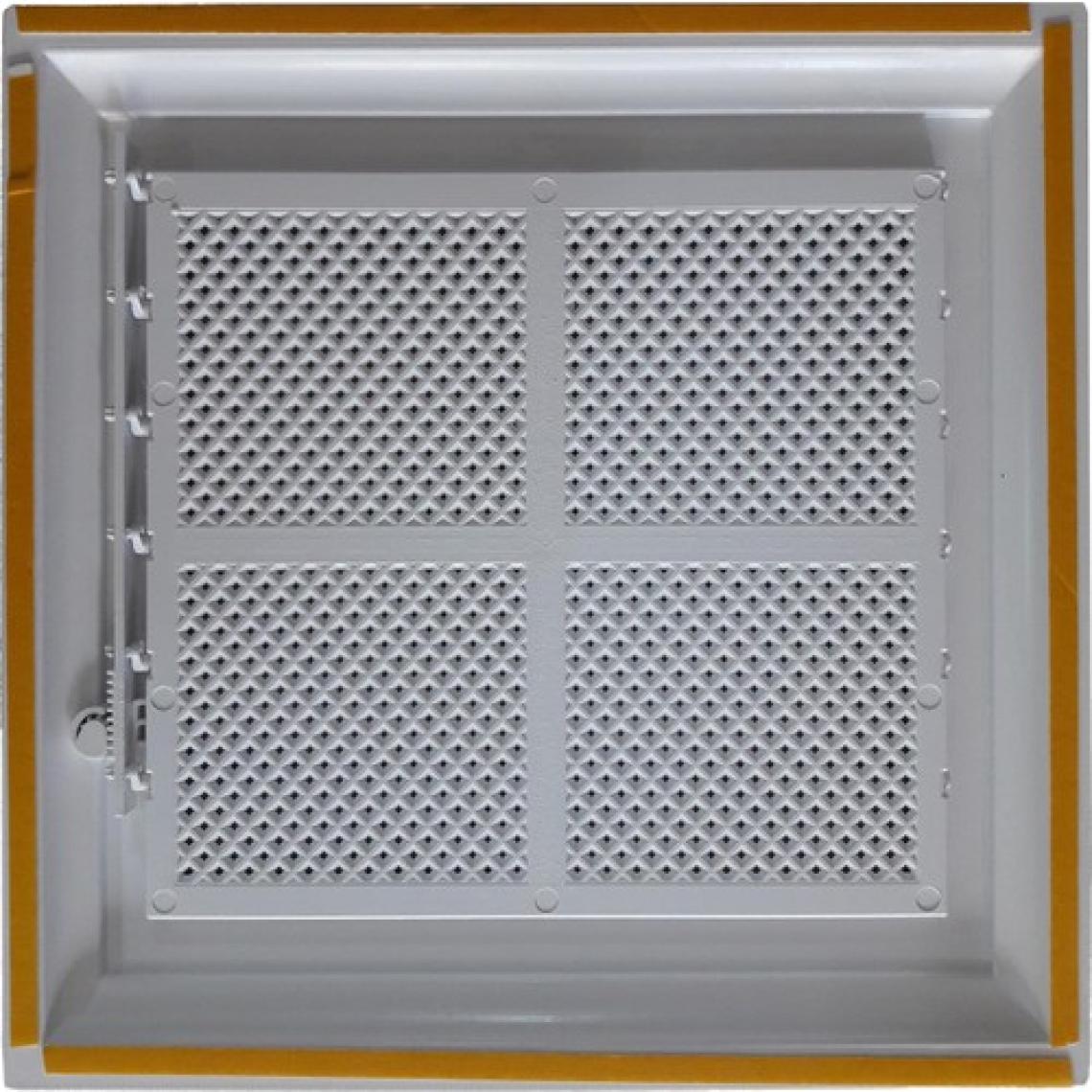 Ennalbur Plastik Menfez 45X45 Yapışkan Bantlı Beyaz