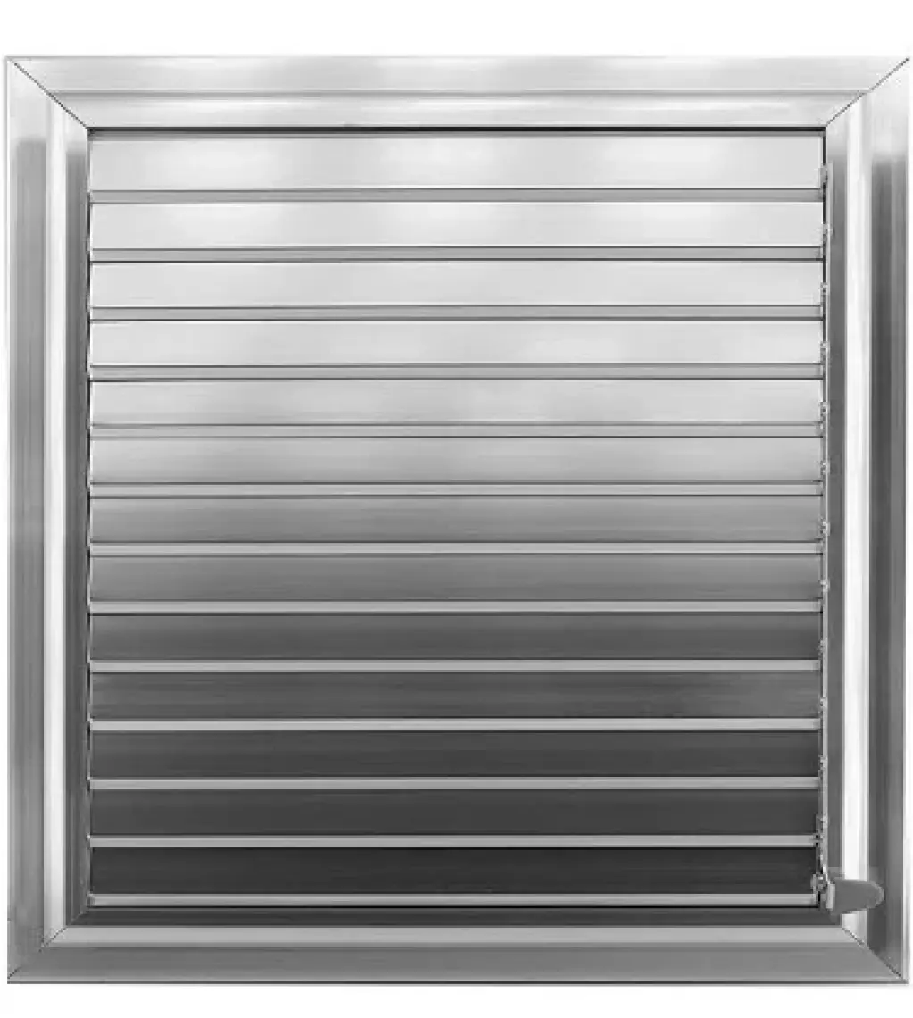 Temmenfez - 45X45 - Banyo Havalandırma Alüminyum Parlak Krom Menfez, Panjur