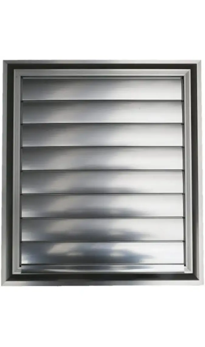 Temmenfez - 50X50 - Banyo Havalandırma Alüminyum Parlak Krom Menfez, Panjur
