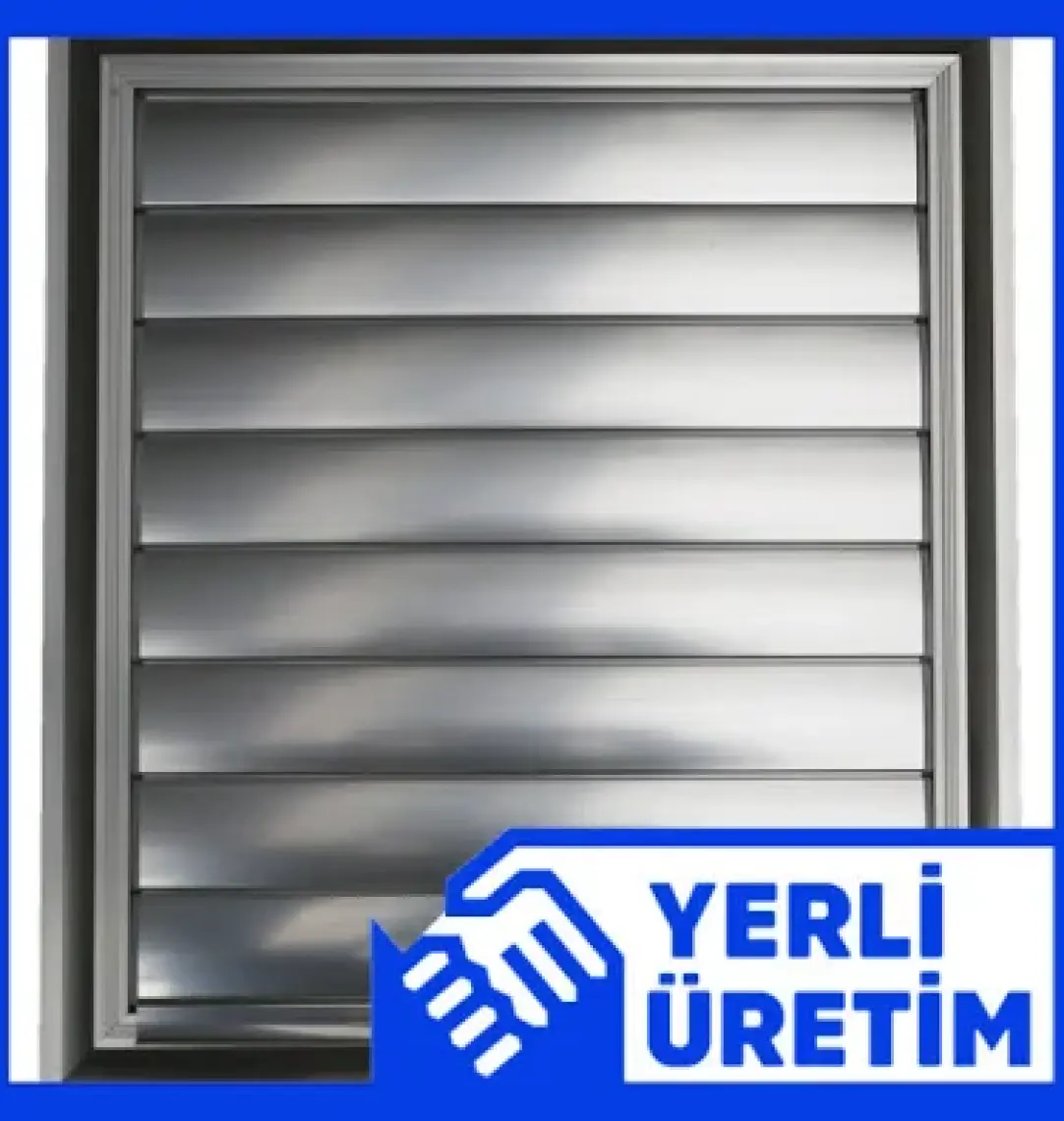 Temmenfez - 50X50 - Banyo Havalandırma Alüminyum Parlak Krom Menfez, Panjur
