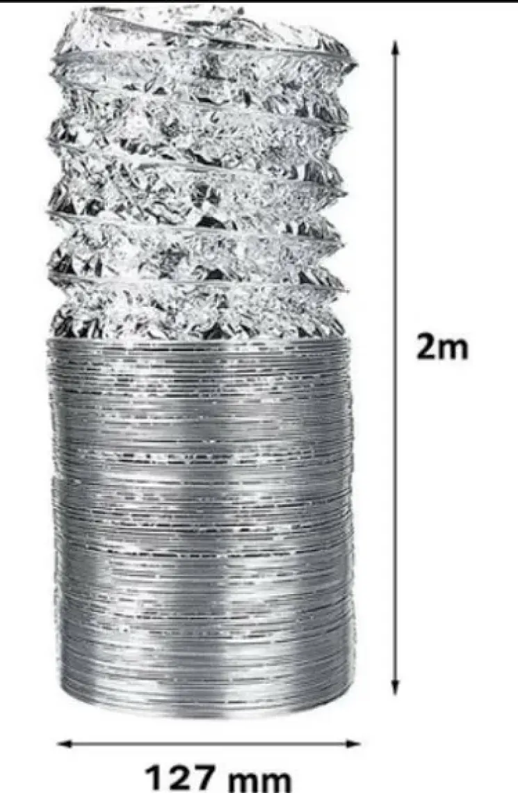 Günlüler 127 mm Aspiratör Borusu 2 mt Telli Günlüler