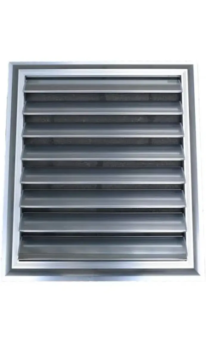 Temmenfez - 30X45 - Banyo Havalandırma Alüminyum Parlak Krom Menfez, Panjur