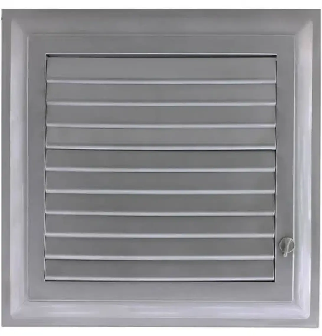 Banyo Wc Tuvalet Havalandırma Plastik Panjur Gri 55x55 CM