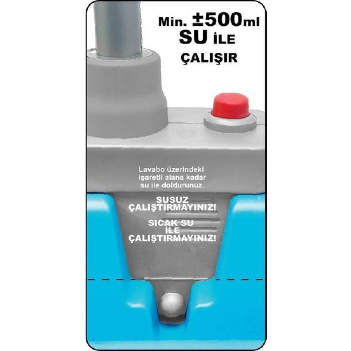 Kayyum Oyuncak Modern Çeşmeli Lavabo Seti Mavi
