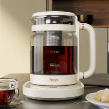 Dijital Göstergeli Elektrikli Cam Su Isıtıcısı Kettle Bitki Çayı Makinesi 1,6l 800w Fr-kt04