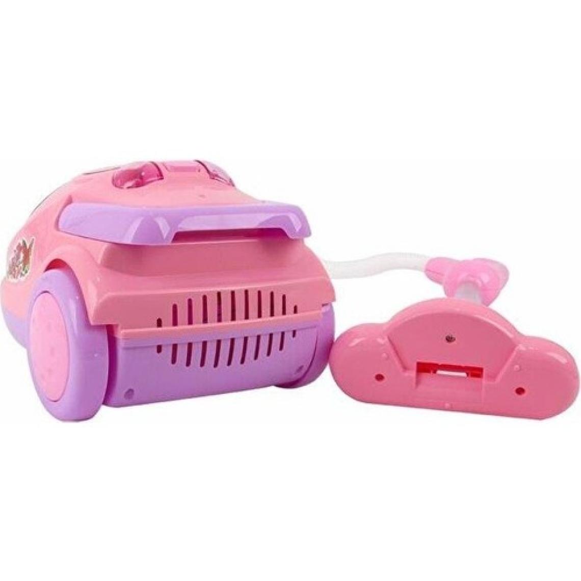 Can Ali Toys Oyuncak Pilli Elektrikli Şirin Süpürge Makinesi Ses Efektli Pembe