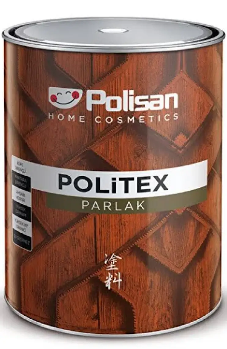 Polisan Politex Lüx Vernik Ahşap Koruyucu Kestane 2,5 Lt