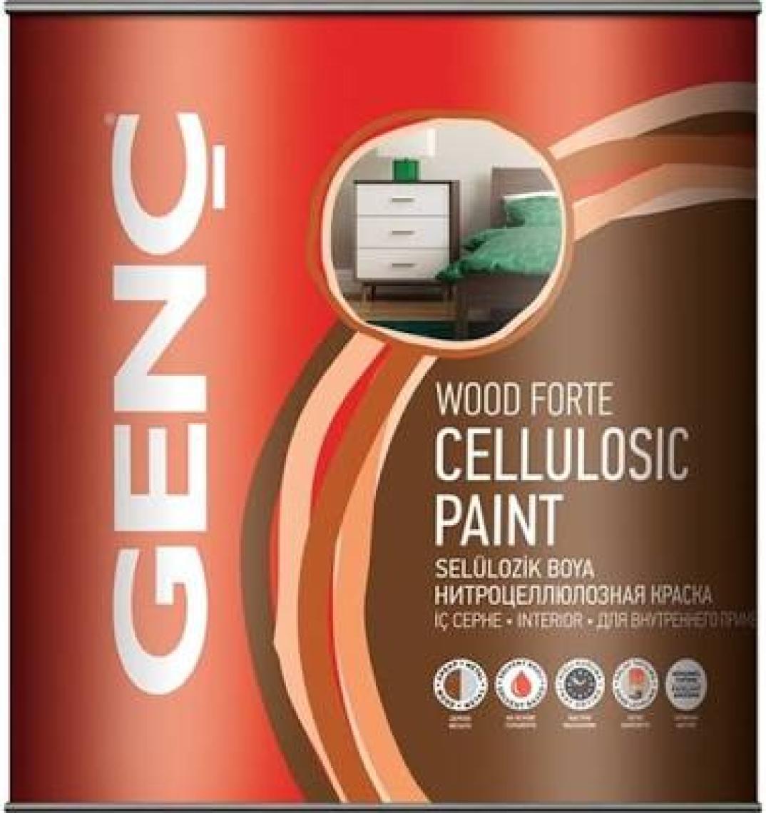 Genç Selülozik Parlak Ahşap Boyası 6400 Çimen Yeşili 2.5 l