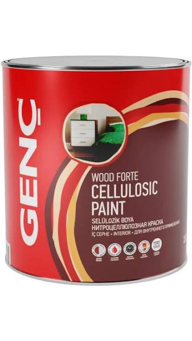 Genç Selülozik Parlak Ahşap Boyası 6400 Çimen Yeşili 2.5 l
