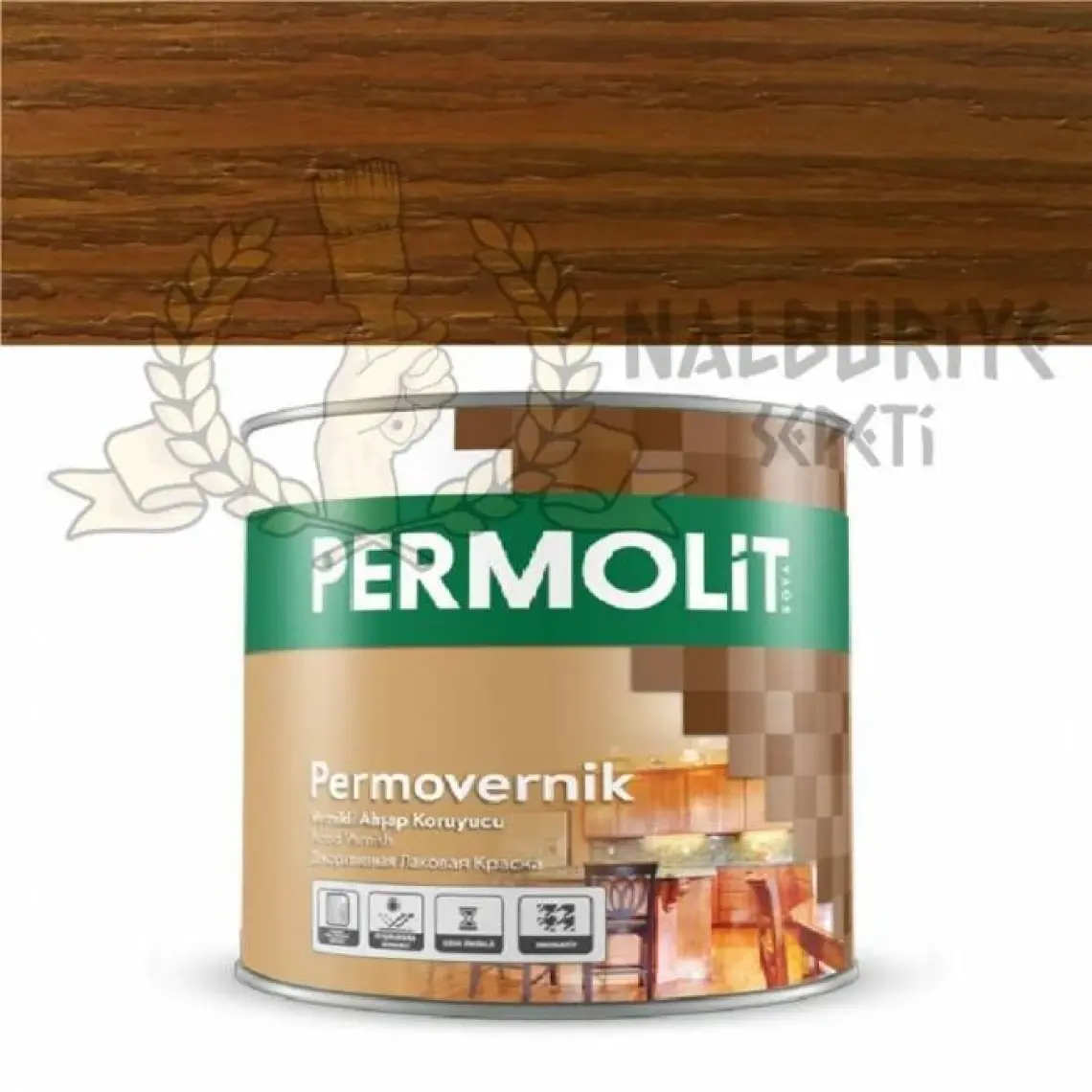Permolit Vernikli Ahşap Koruyucu Ceviz 0,75 lt
