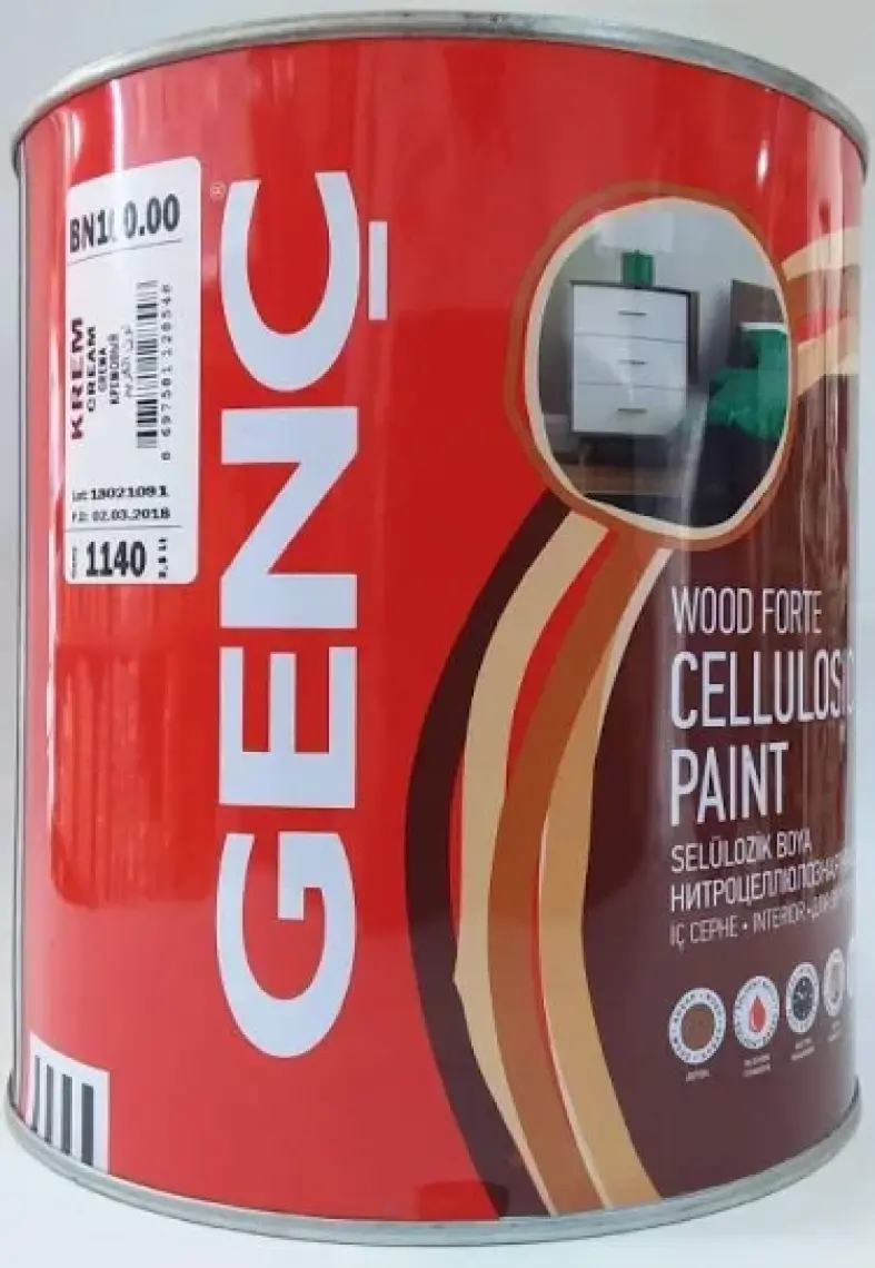 Genç Selülozik Parlak Ahşap Boyası 1140 Krem 2.5 l