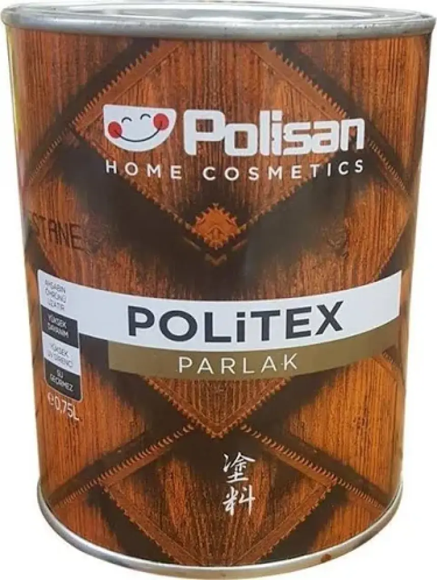 Polisan Politex Lüx Vernik Ahşap Koruyucu Kestane 0,75Lt