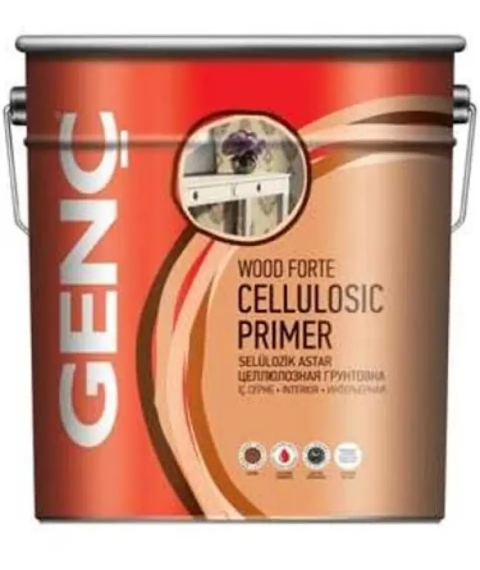 Genç Selülozik Parlak Ahşap Boyası 3112 Mürdüm 2.5 l