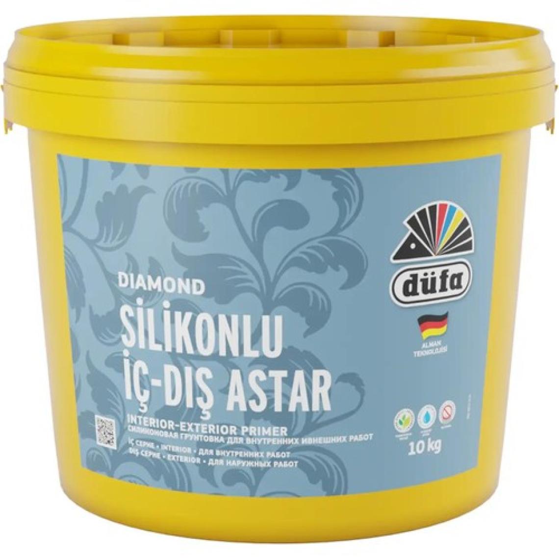Düfa Diamond Silikonlu İç Cephe ve Dış Cephe Astar Beyaz 10 kg