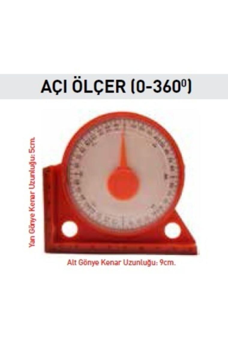 12103 Mıknatıslı Açı Ölçer Gönye Dereceli (0°-360°)