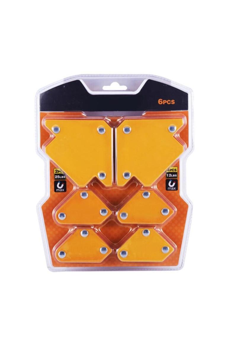 Valkyrie Mıknatıslı Manyetik Gönye Kaynak Tutucu 6'lı Set Sarı