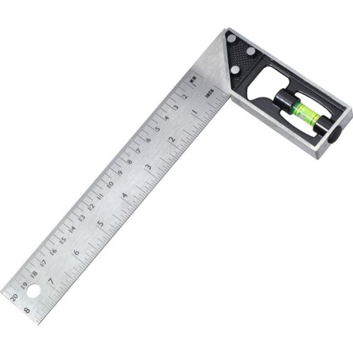 Bts 03022 Su Terazili Açı Ölçer Cetvel Marangoz Gönye 90° 20 cm