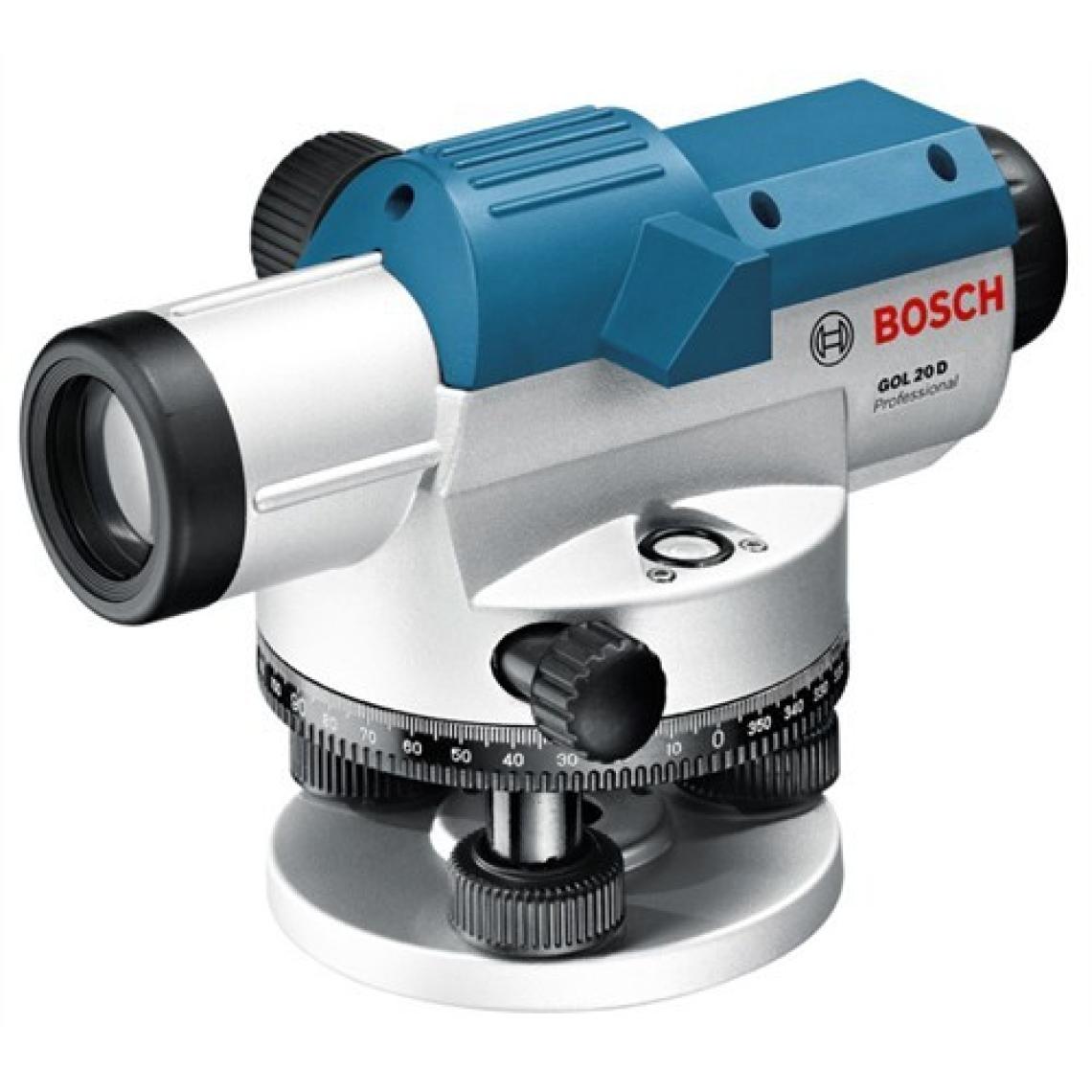 Bosch Gol 20 D Optik Hizalama/Optik Nivo (Ölçüm Birimi : Derece) + Profesyonel Hafif Alüminyum Tripod Ve Profesyonel Alümiyum Mira