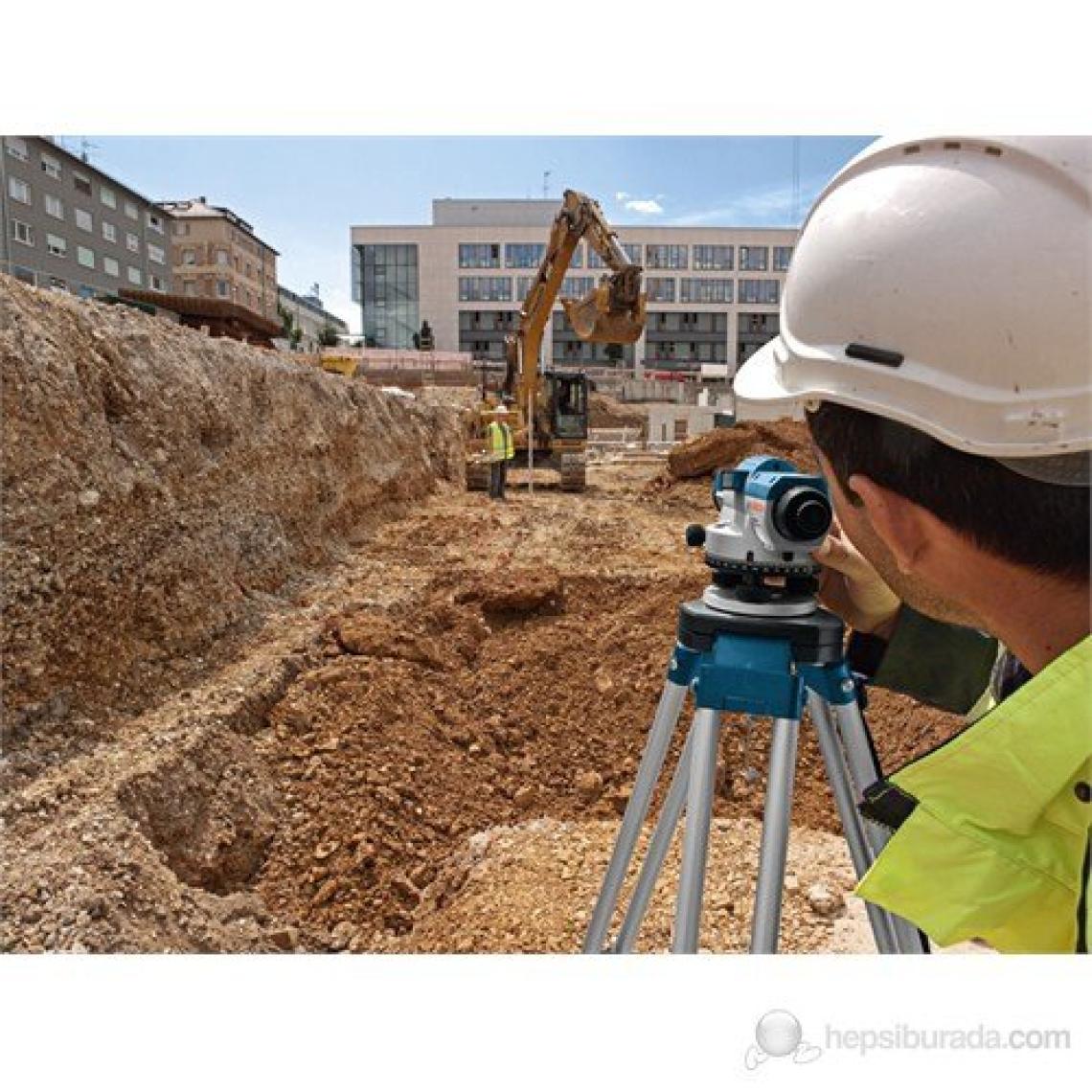 Bosch Gol 20 D Optik Hizalama/Optik Nivo (Ölçüm Birimi : Derece) + Profesyonel Hafif Alüminyum Tripod Ve Profesyonel Alümiyum Mira