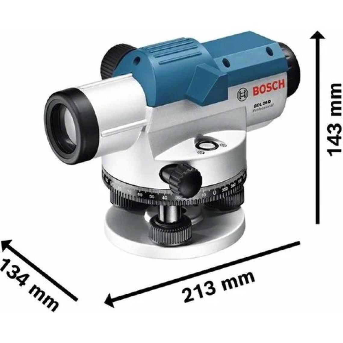 Bosch GOL 26 D (BT 160 Tripod + GR 500 Mira) Optik Nivelman - 0601068002