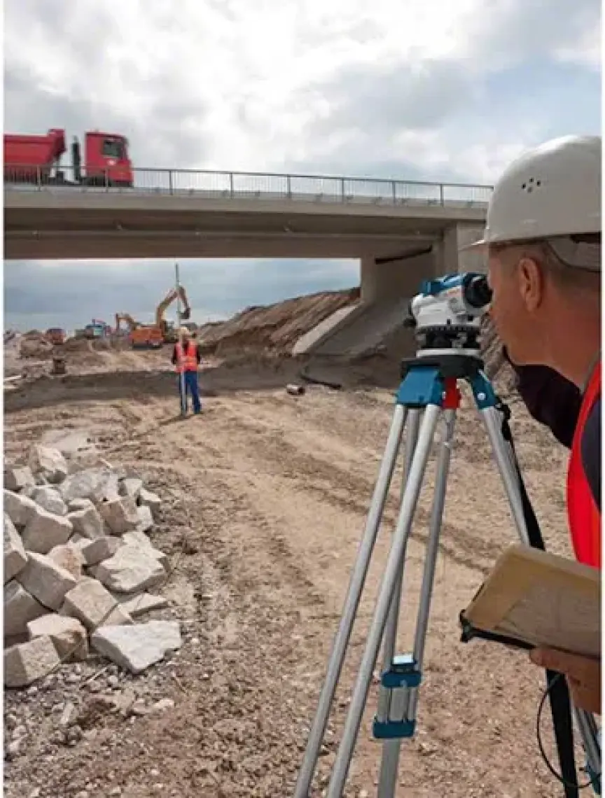 Bosch Gol 20 D Optik Hizalama/Optik Nivo (Ölçüm Birimi : Derece) + Profesyonel Hafif Alüminyum Tripod Ve Profesyonel Alümiyum Mira