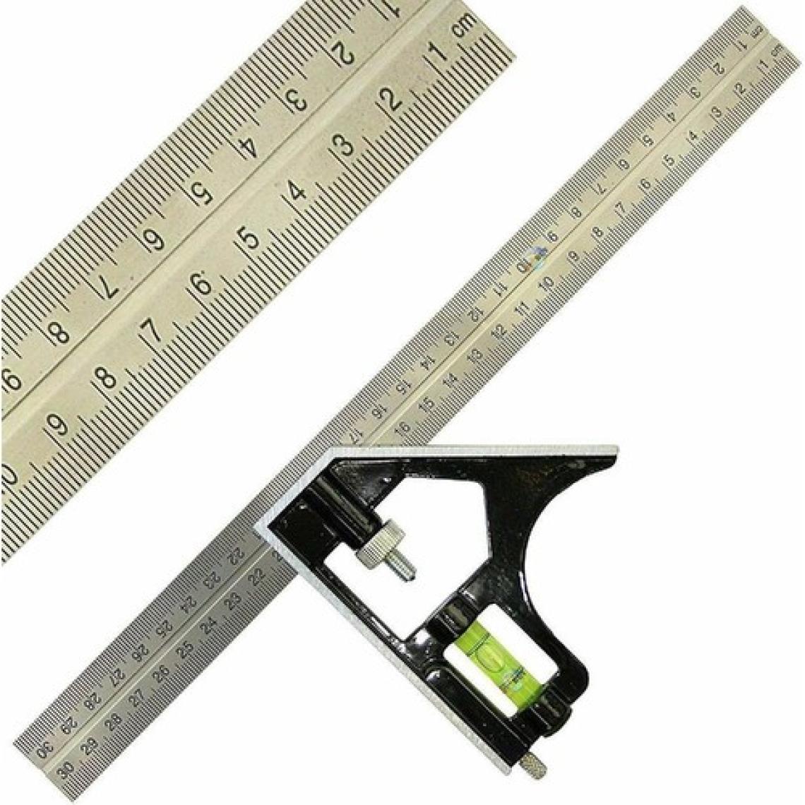 Bts 12271 Ayarlanabilir Terazili Açı Ölçer Gönye 45°-90° 30 cm