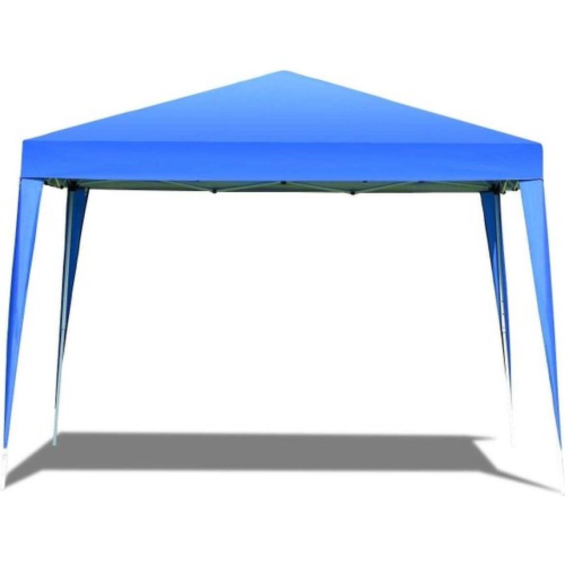 Begin Power Gazebo Çardak Bahçe Kamelyası Gölgelik 240 x 240 cm Polyester Tente Mavi