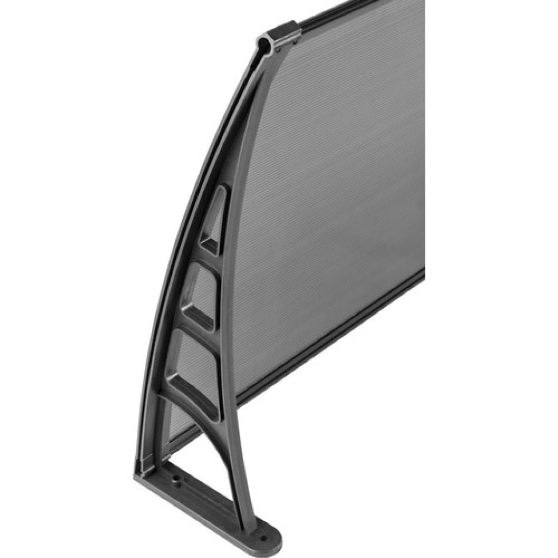 Gardenplast LOTUS Kapı Pencere Üstü Pratik Sundurma 70 x 240 cm - Siyah