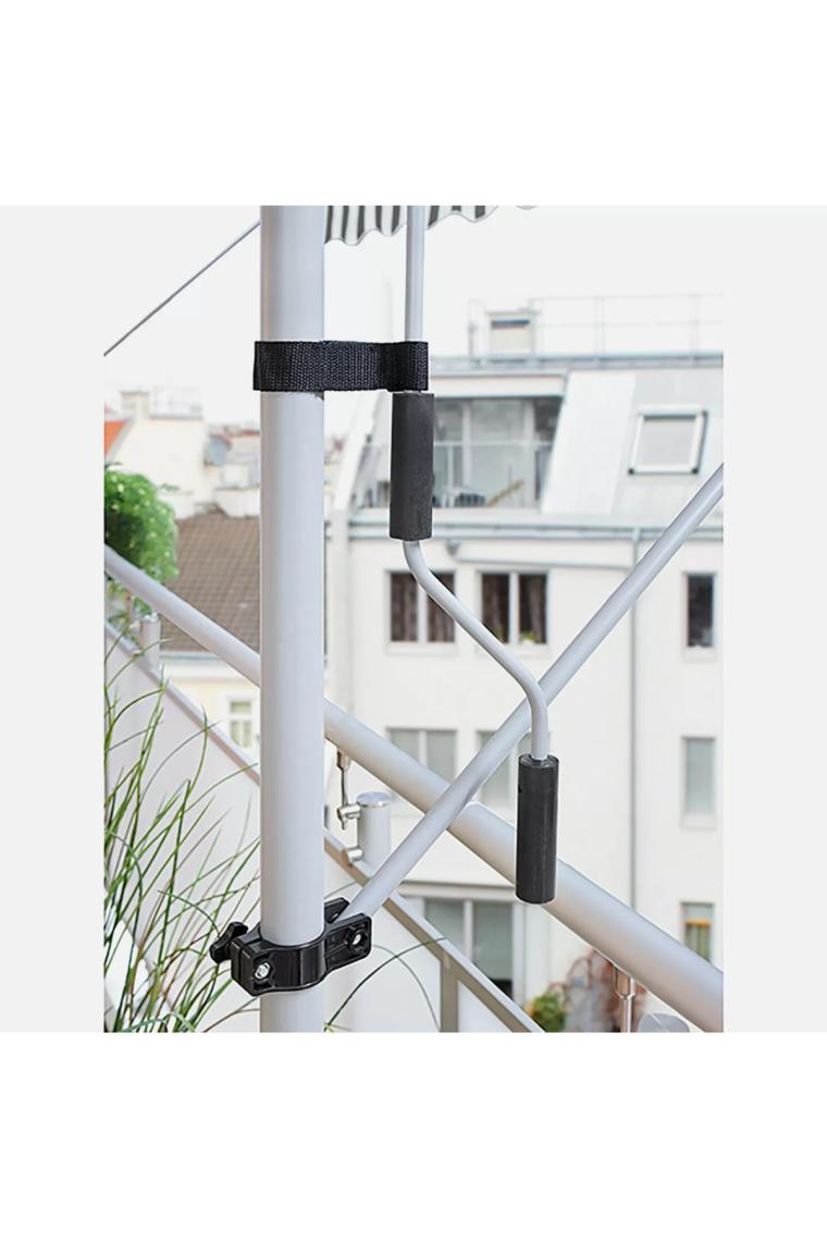 Evinizin Atölyesi Teleskopik Tente Gri-Beyaz 250X130 cm