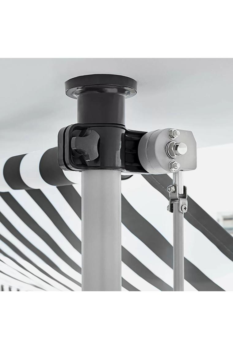 Evinizin Atölyesi Teleskopik Tente Gri-Beyaz 250X130 cm