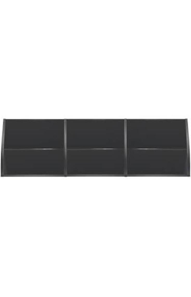 Gardenplast Lupın Kapı Pencere Üstü Pratik Sundurma 105X360 - Siyah