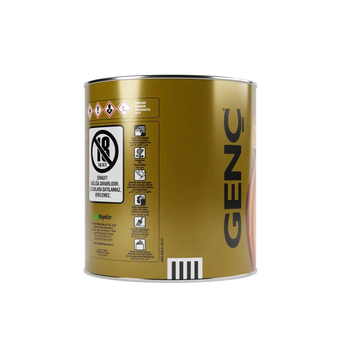 Genç Renkli Ahşap Vernik 8473 Antik Ceviz 2.5 l