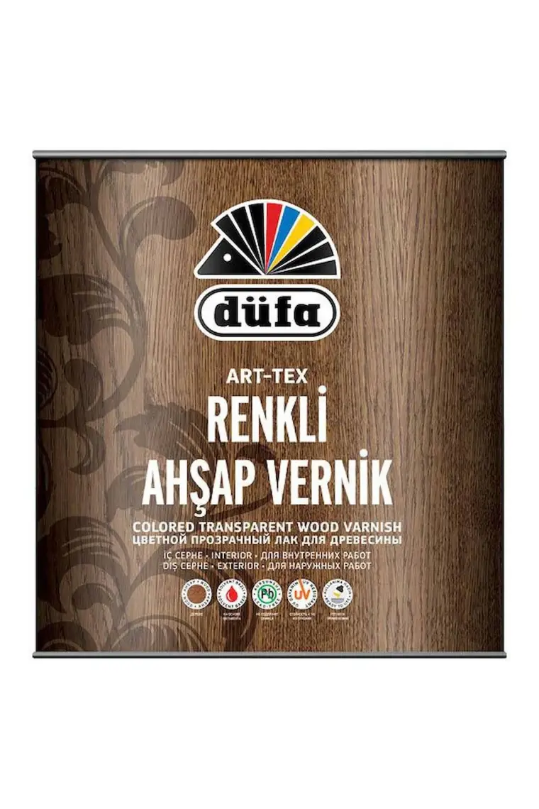 Düfa ART-TEX Renkli Ahşap Verniği 2910 Tütün 0.75 l