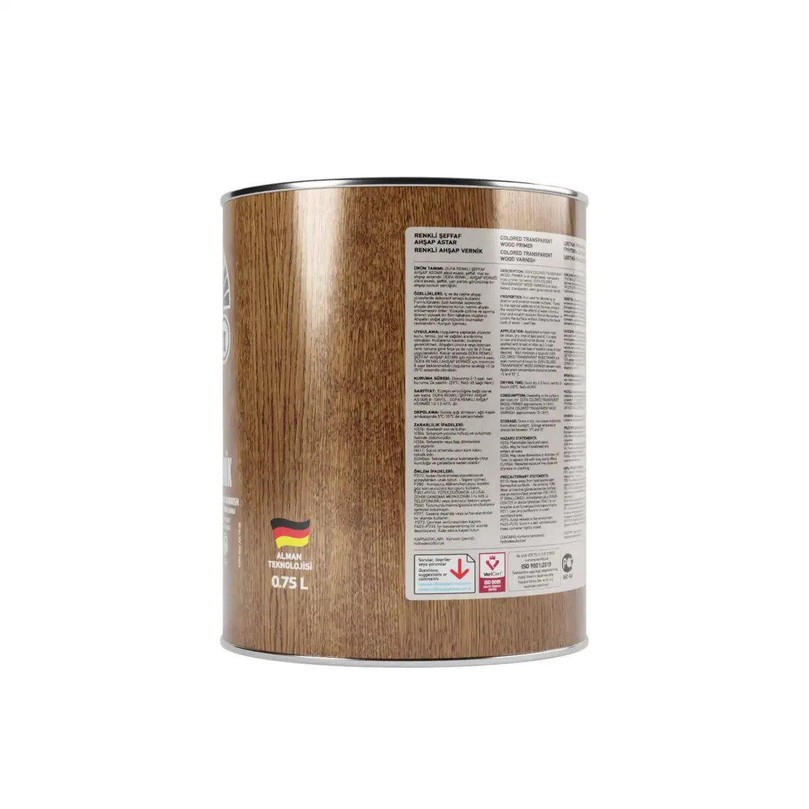 Düfa ART-TEX Renkli Ahşap Verniği 2910 Tütün 0.75 l