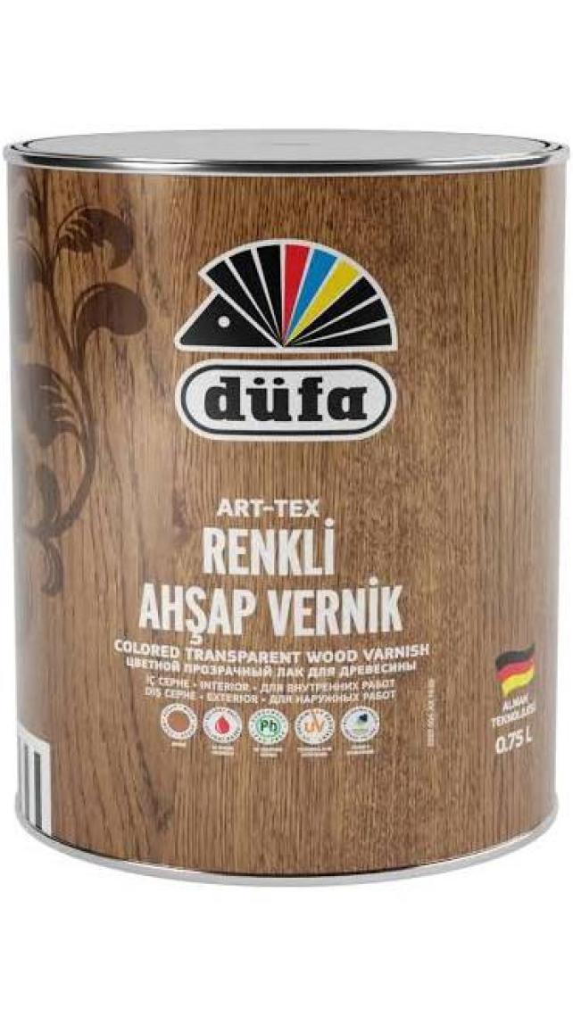 Düfa ART-TEX Renkli Ahşap Verniği 9501 Siyah 0.75 l